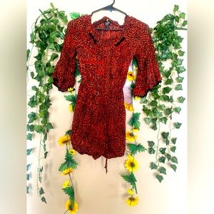 Medium Orange Angie Romper